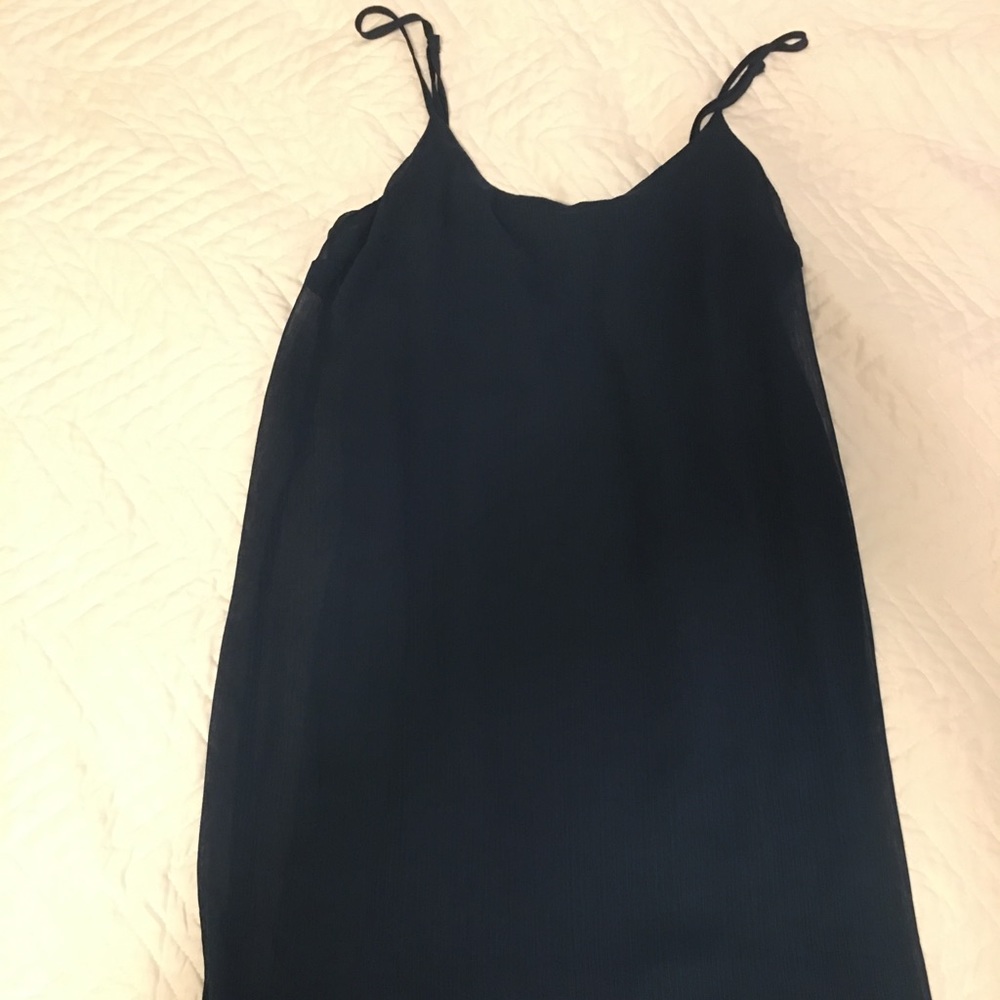 Blue chiffon dress